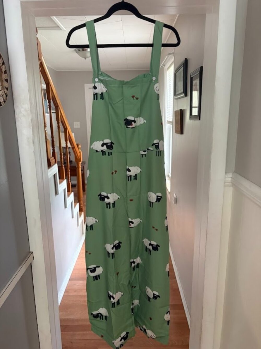 Women's Overalls-Sheep Pattern